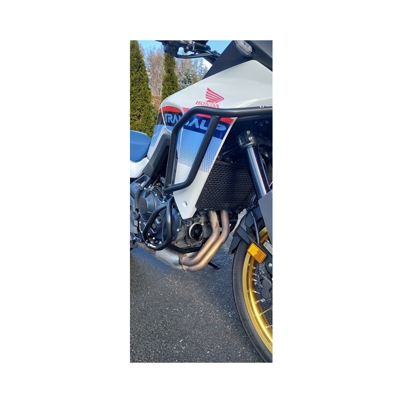 Engine guards RDMOTO Negru (lower + upper frames)