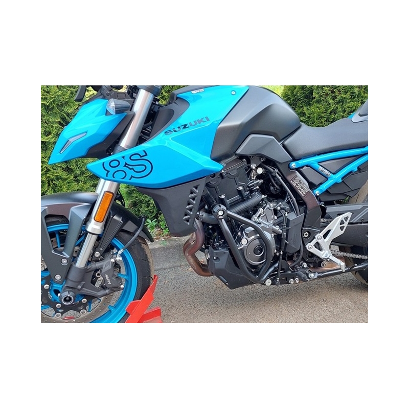 Engine guards RDMOTO Negru (with protectors)