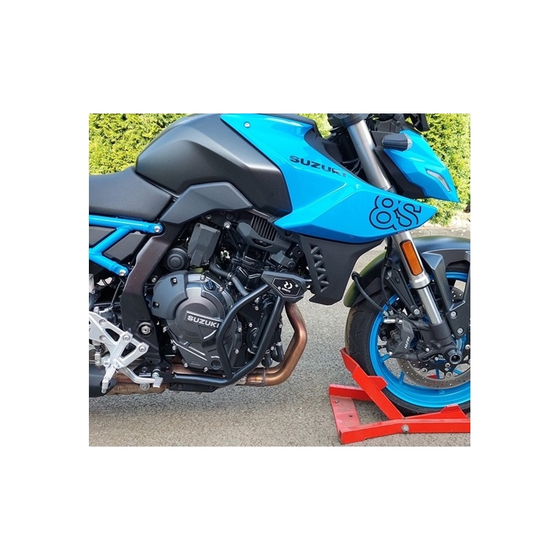 Engine guards RDMOTO Negru (with protectors)
