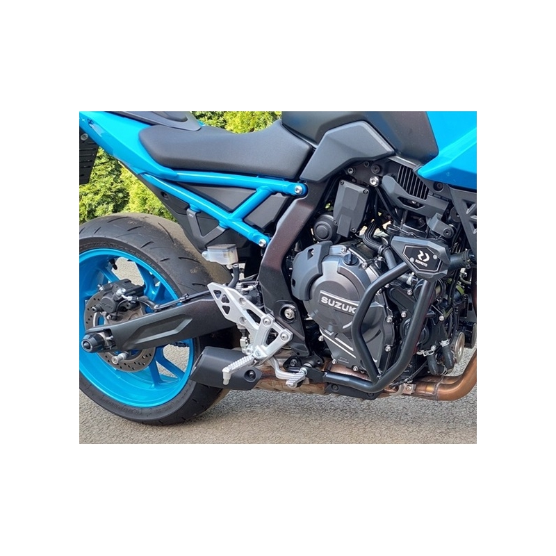 Engine guards RDMOTO Negru (with protectors)