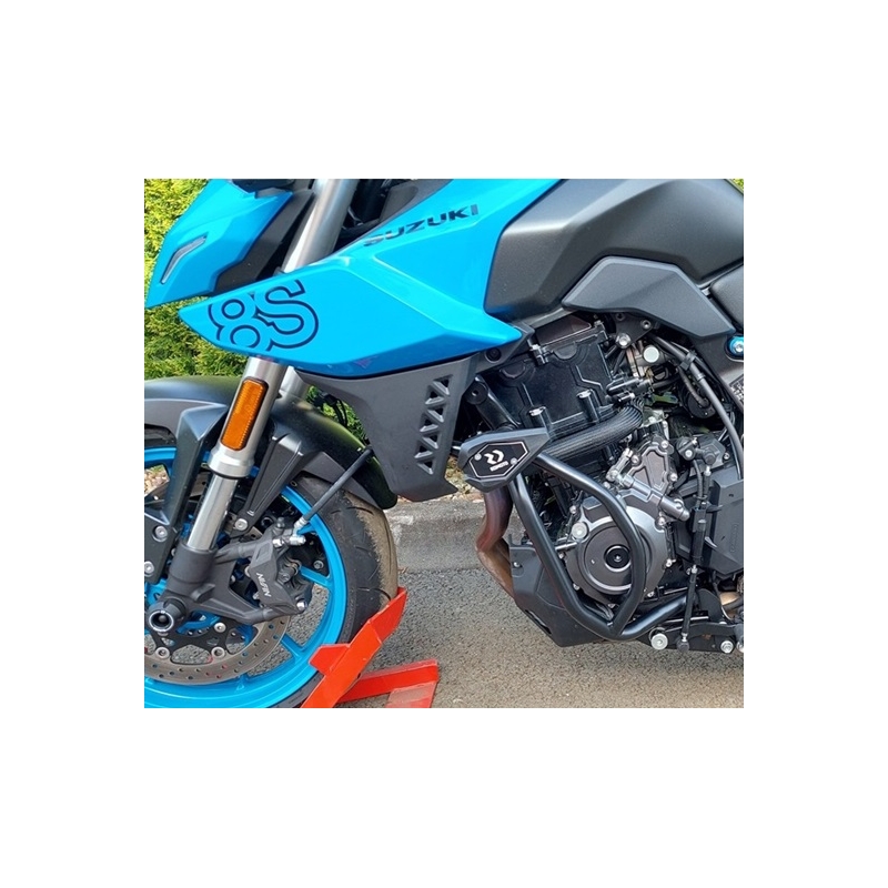 Engine guards RDMOTO Negru (with protectors)