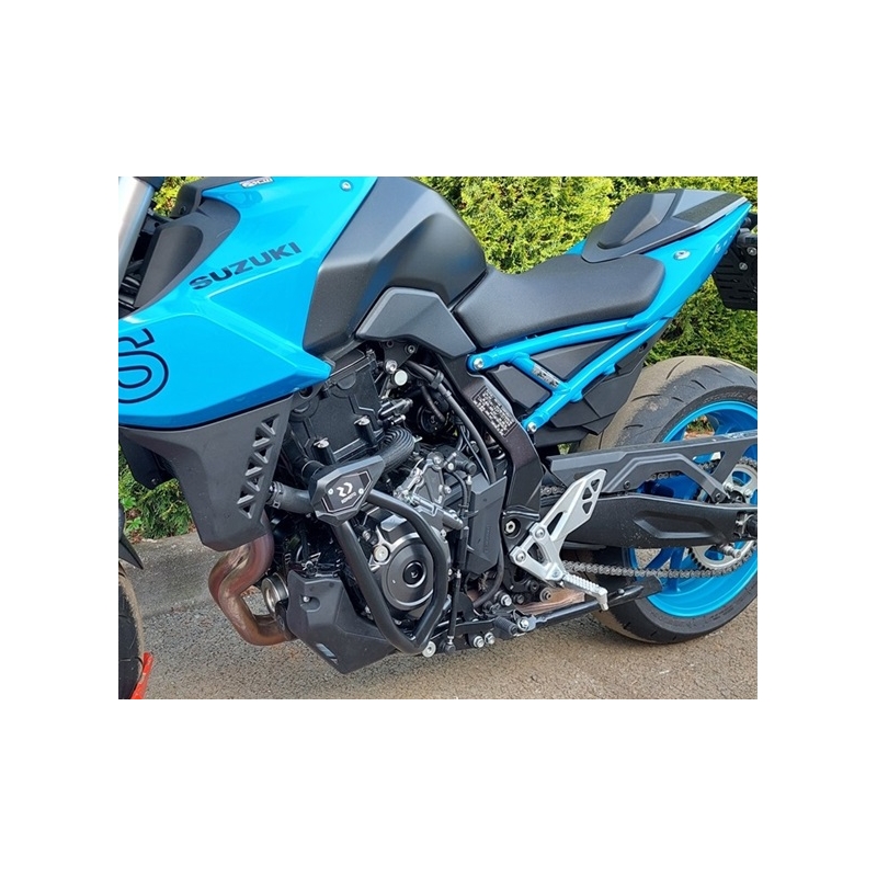 Engine guards RDMOTO Negru (with protectors)