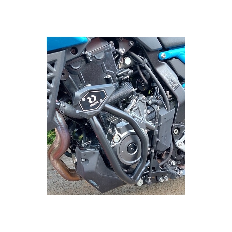 Engine guards RDMOTO Negru (with protectors)