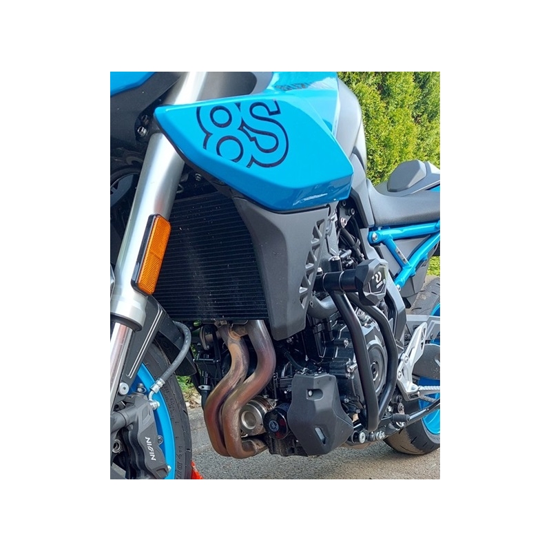 Engine guards RDMOTO Negru (with protectors)