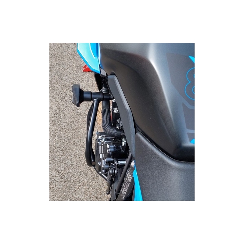 Engine guards RDMOTO Negru (with protectors)