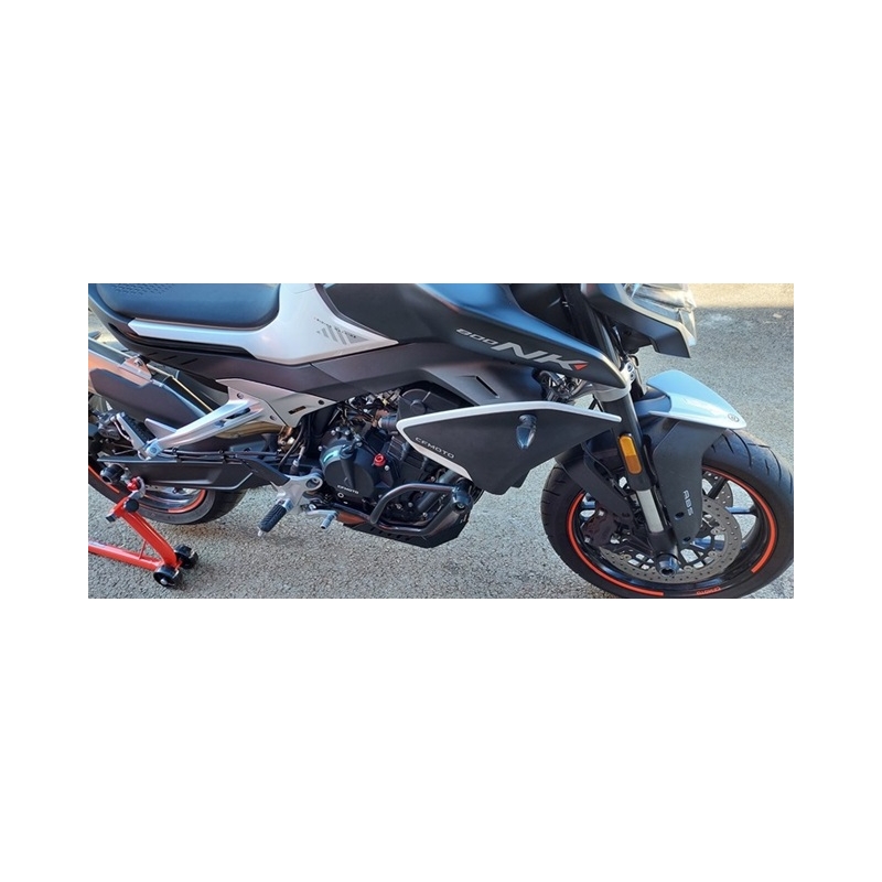 Engine guards RDMOTO Negru (with protectors)