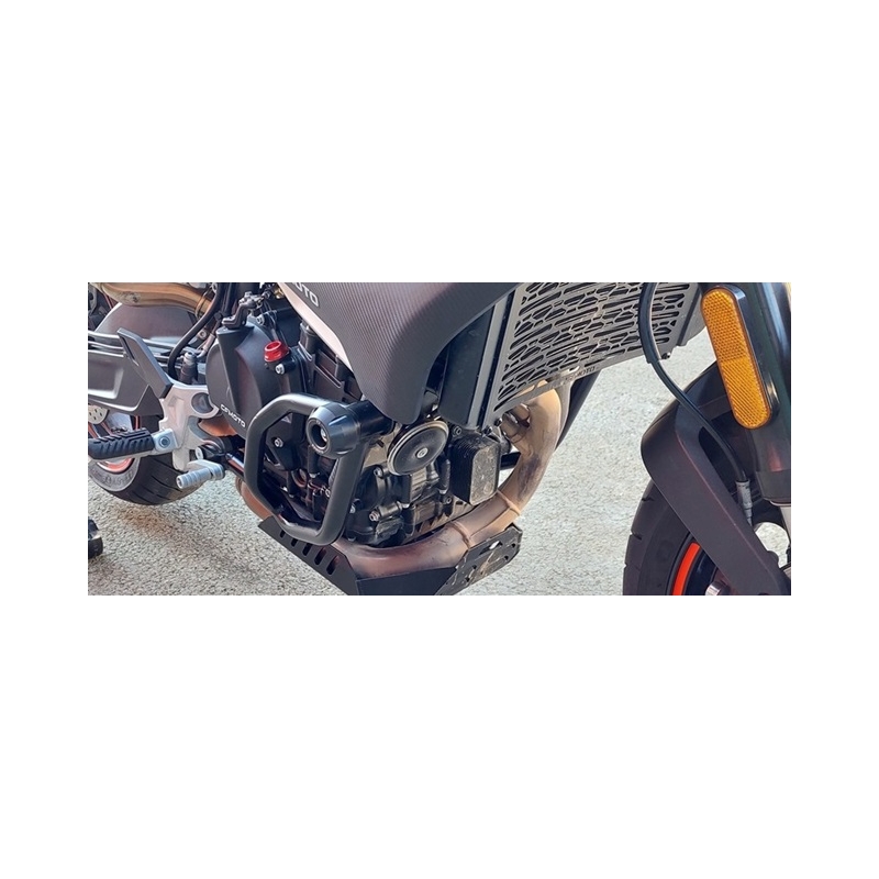 Engine guards RDMOTO Negru (with protectors)