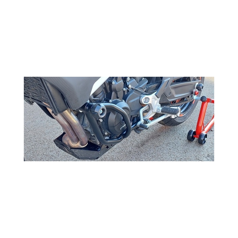 Engine guards RDMOTO Negru (with protectors)