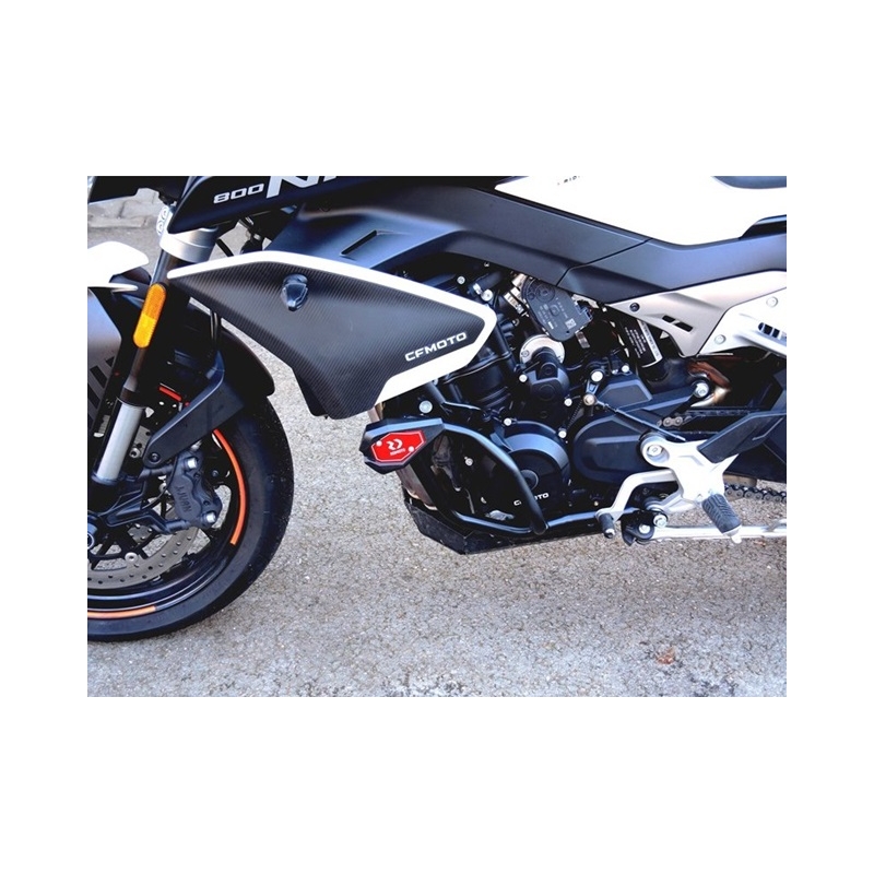 Engine guards RDMOTO Negru (with protectors)