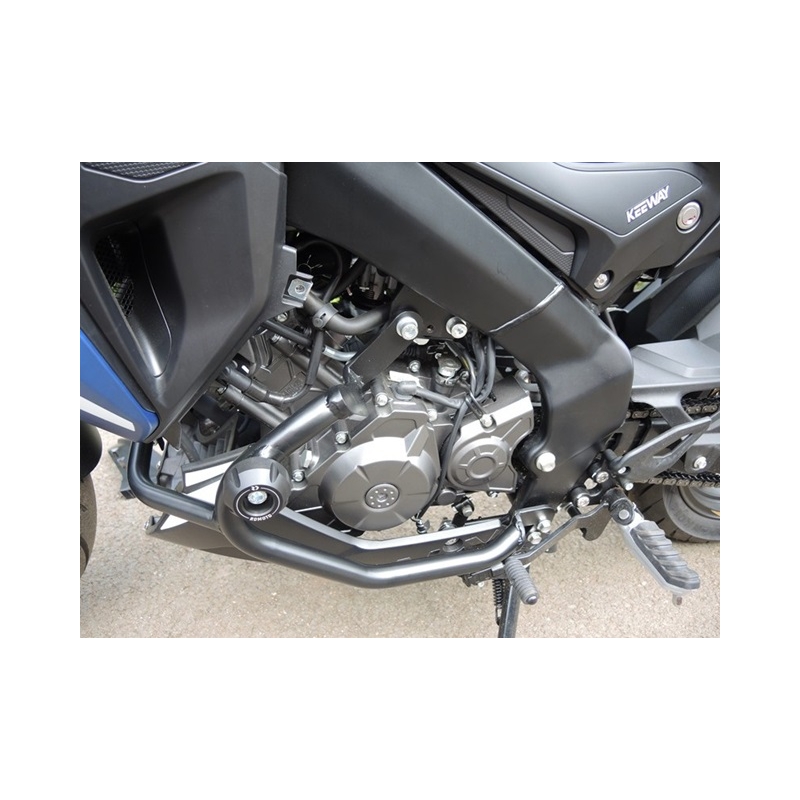 Engine guards RDMOTO Negru (with protectors)