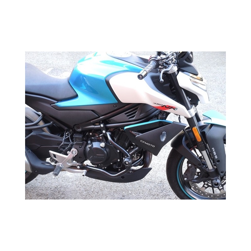 Engine guards RDMOTO Negru (with protectors)