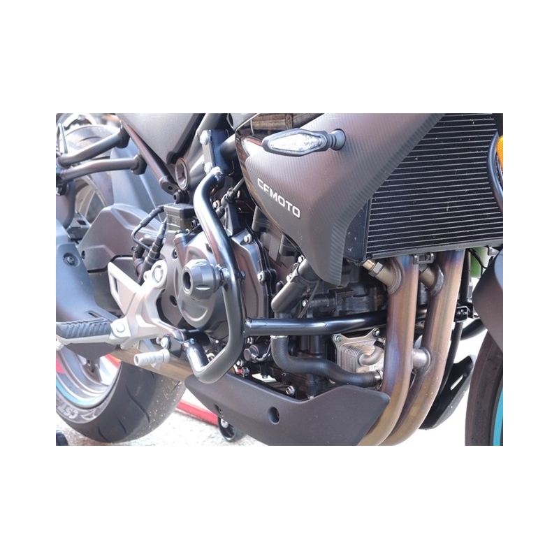 Engine guards RDMOTO Negru (with protectors)