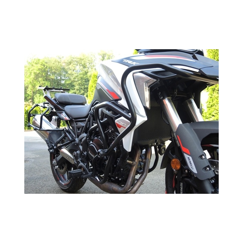 Engine guards RDMOTO Negru (upper + lower frames with protectors)