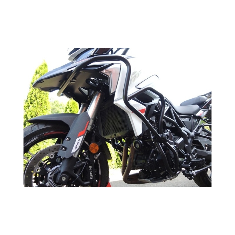 Engine guards RDMOTO Negru (upper + lower frames with protectors)