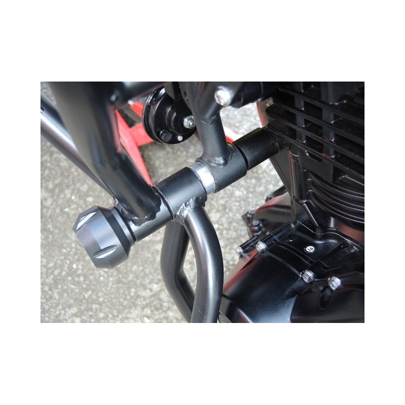 Engine guards RDMOTO Negru (upper + lower frames with protectors)