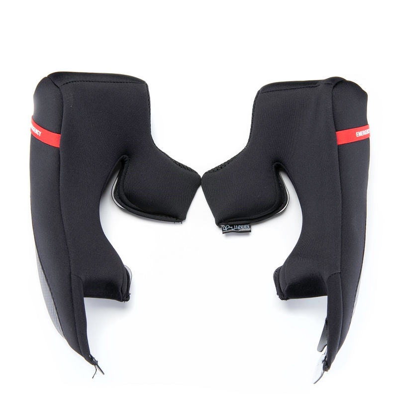 Pernițe obraz de schimb pentru căștile Scorpion Belfast Luxe/Carbon