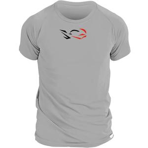 Tricou funcțional nanosilver® Ride cu gri argintiu