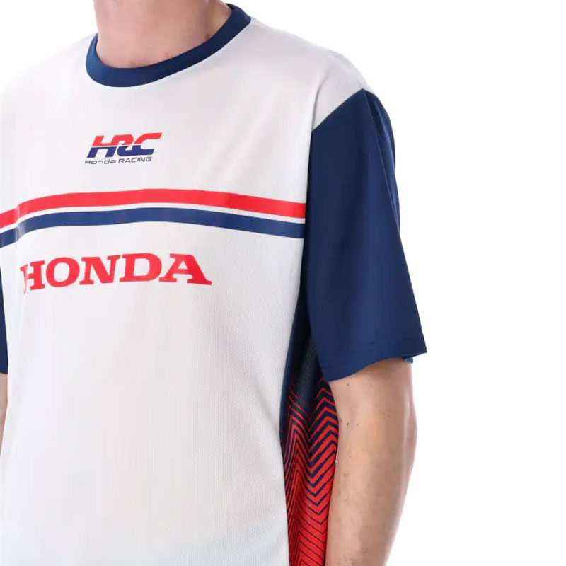 Tricou Honda HRC din material tehnic, alb