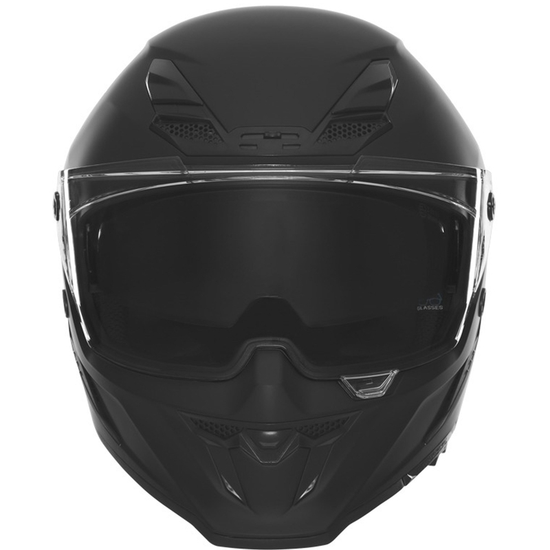 Cască integrală pentru motocicletă NOX Exlusiv Goliath, neagră mată