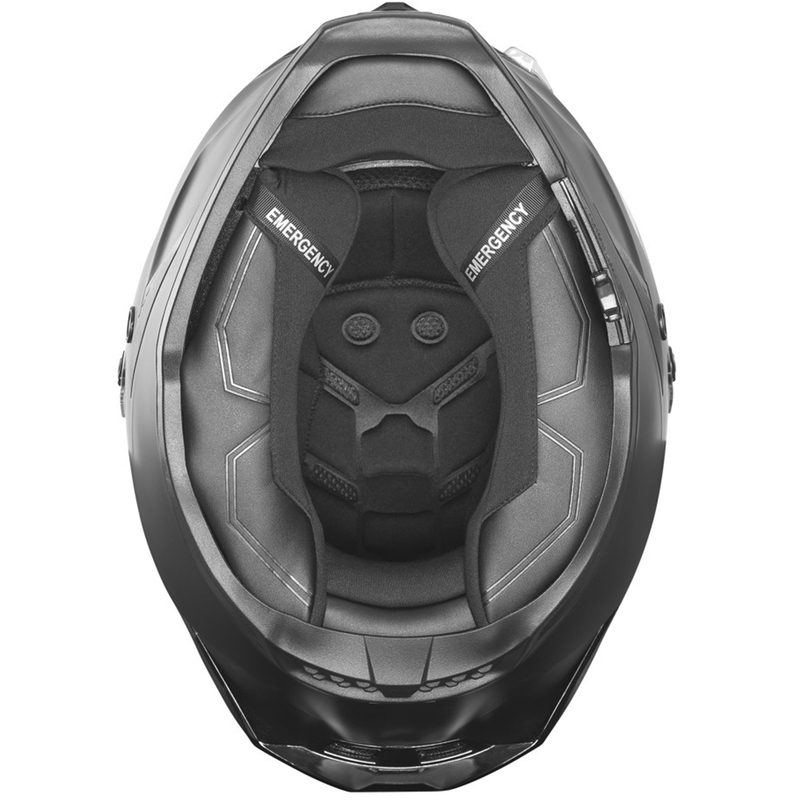 Cască integrală pentru motocicletă NOX Exlusiv Goliath, neagră mată