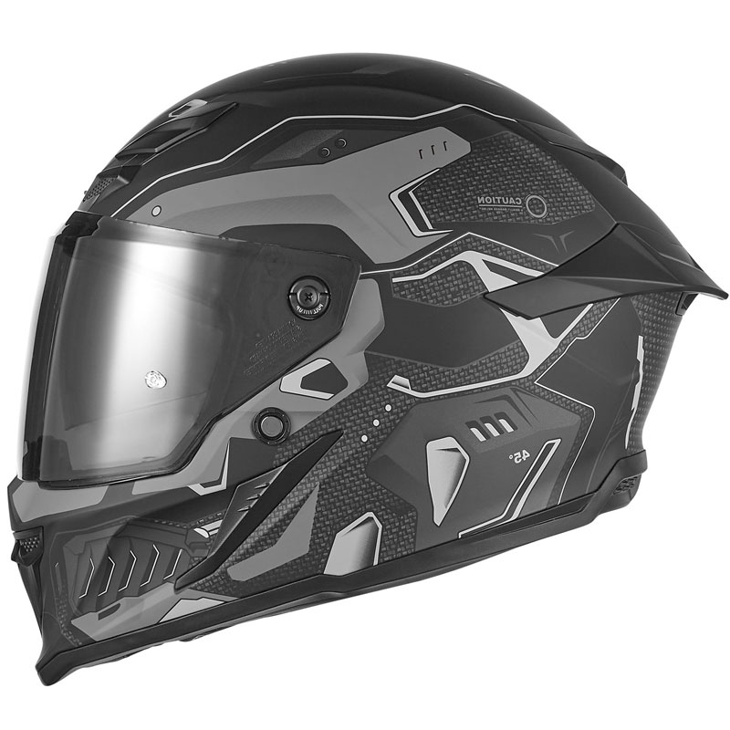 Cască integrală pentru motocicletă NOX Exclusive Goliath Berserk, neagră mată-titan