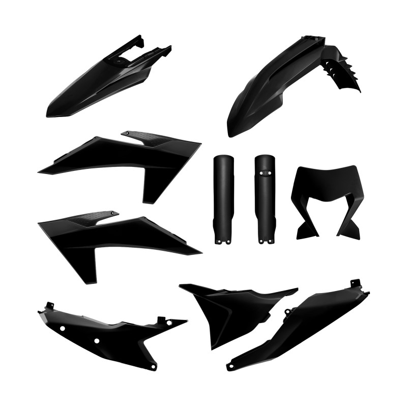 Kit plastice POLISPORT Negru