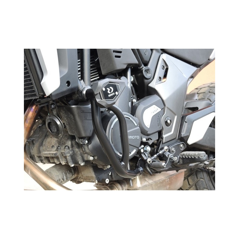 Engine guards RDMOTO Negru (with protectors)