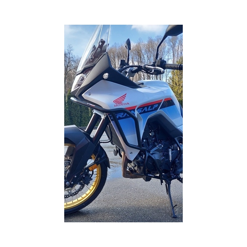 Engine guards RDMOTO Negru (lower + upper frames)