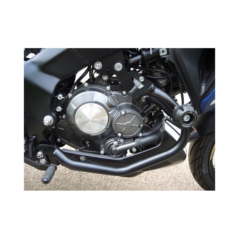 Engine guards RDMOTO Negru (with protectors)