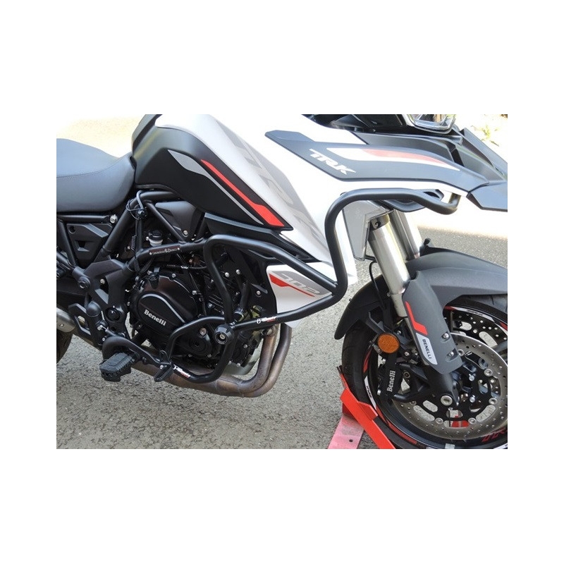 Engine guards RDMOTO Negru (upper + lower frames with protectors)