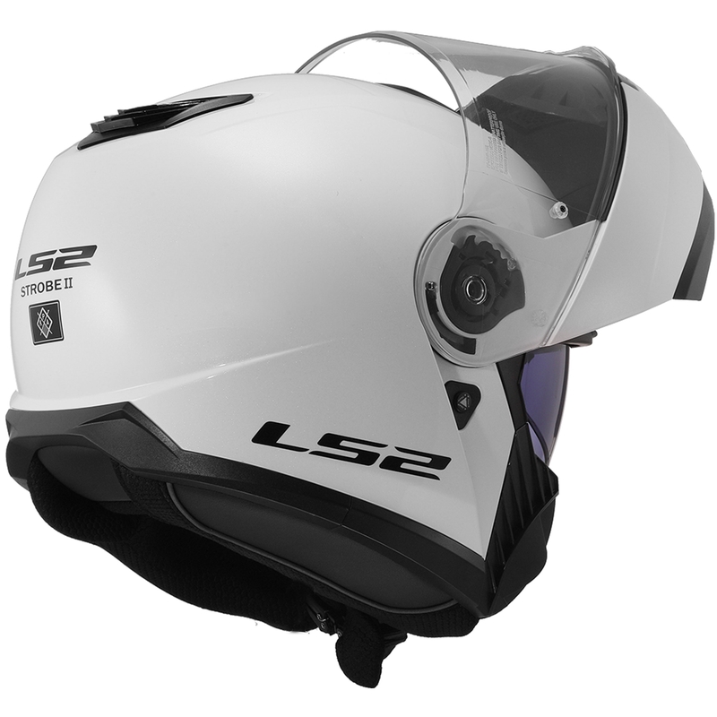 Cască de protecție LS2 FF908 Strobe II alb lucios