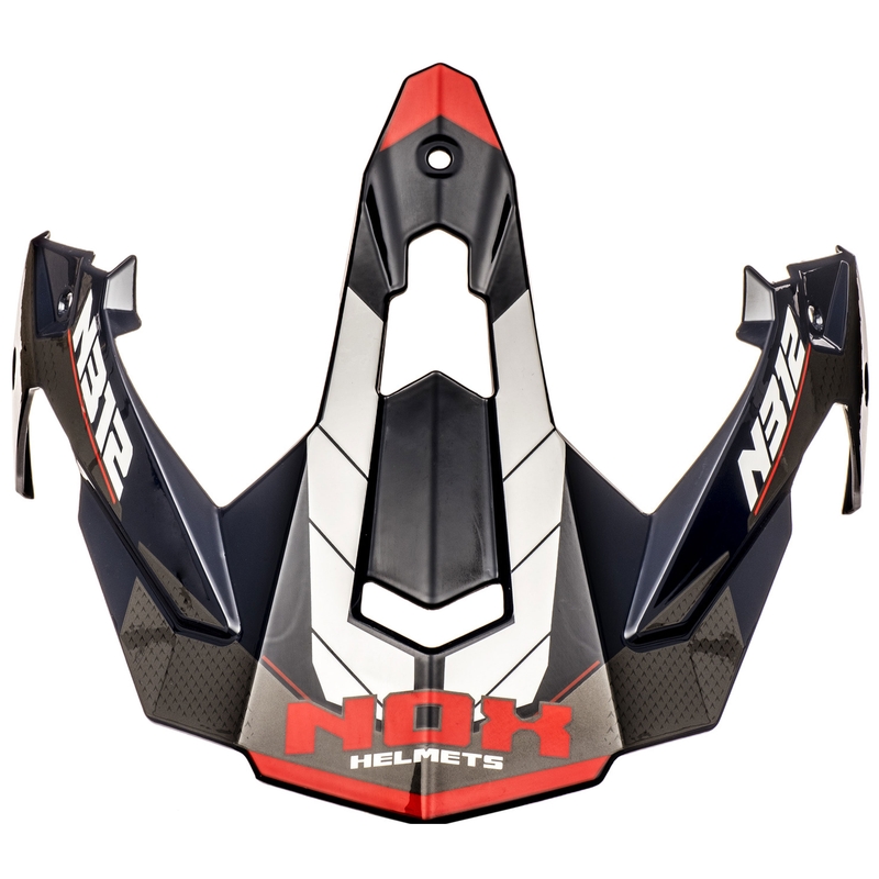 Vizier pentru căști de motocicletă NOX N312 Vapor alb-albastru-roșu