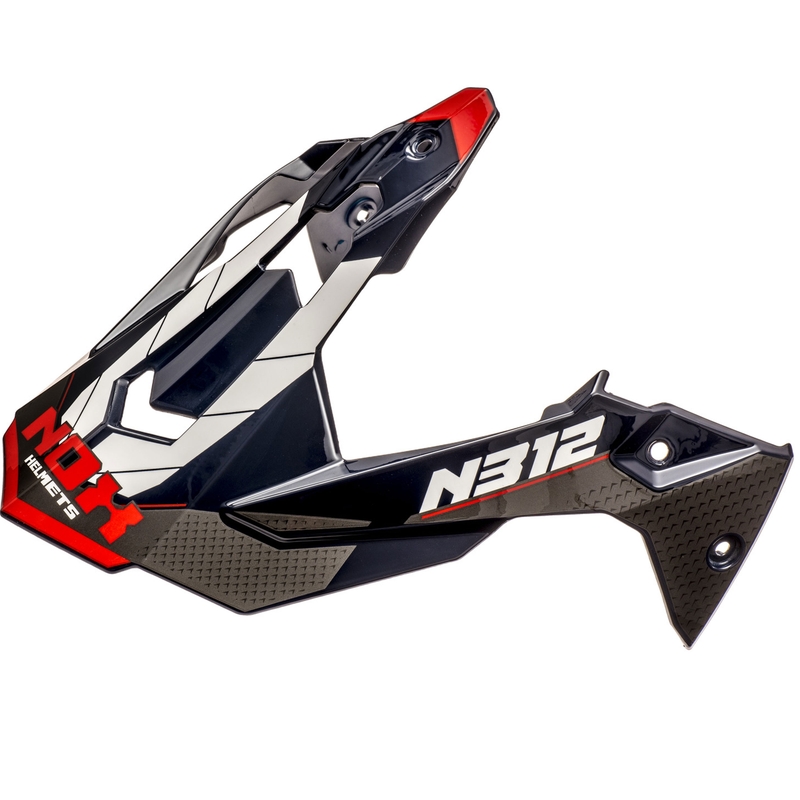 Vizier pentru căști de motocicletă NOX N312 Vapor alb-albastru-roșu