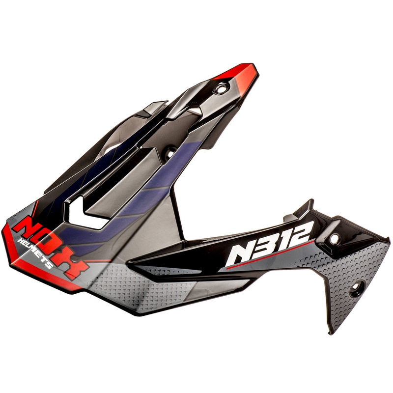 Vizier pentru căști de motocicletă NOX N312 Vapor negru-albastru-roșu