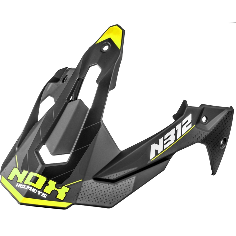 Vizier pentru căști de motocicletă NOX N312 Vapor negru mat-galben