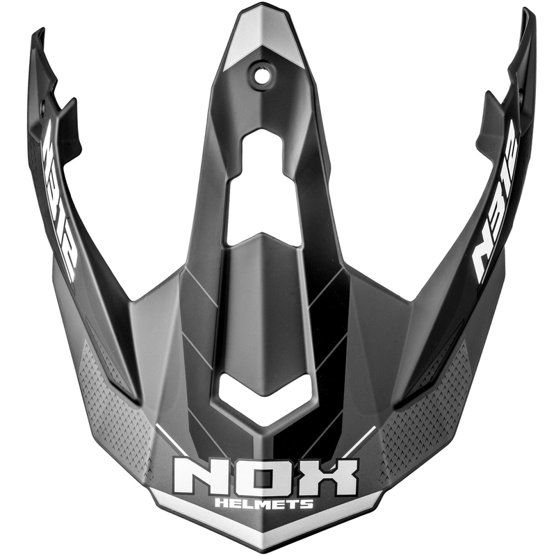 Vizier pentru căști de motocicletă NOX N312 Vapor negru mat-gri
