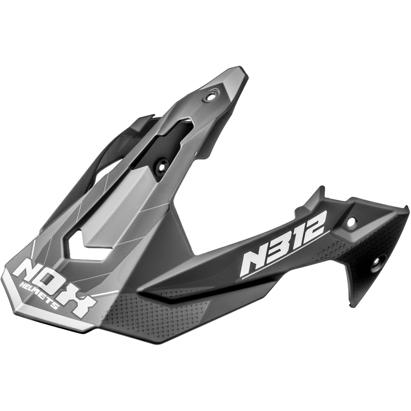 Vizier pentru căști de motocicletă NOX N312 Vapor negru mat-gri