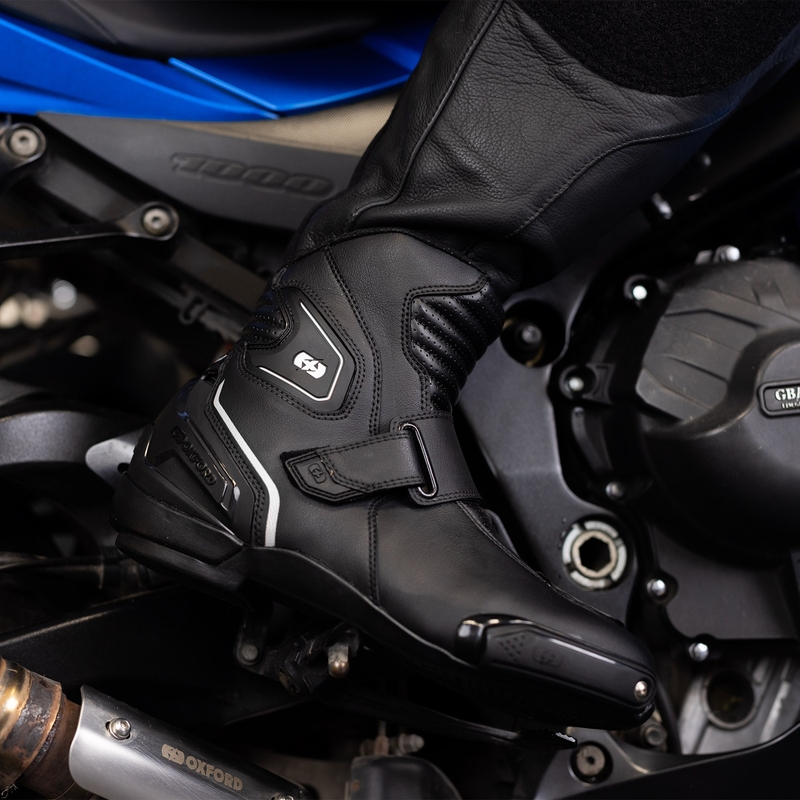 Ghete moto Oxford Omega Air Short negre