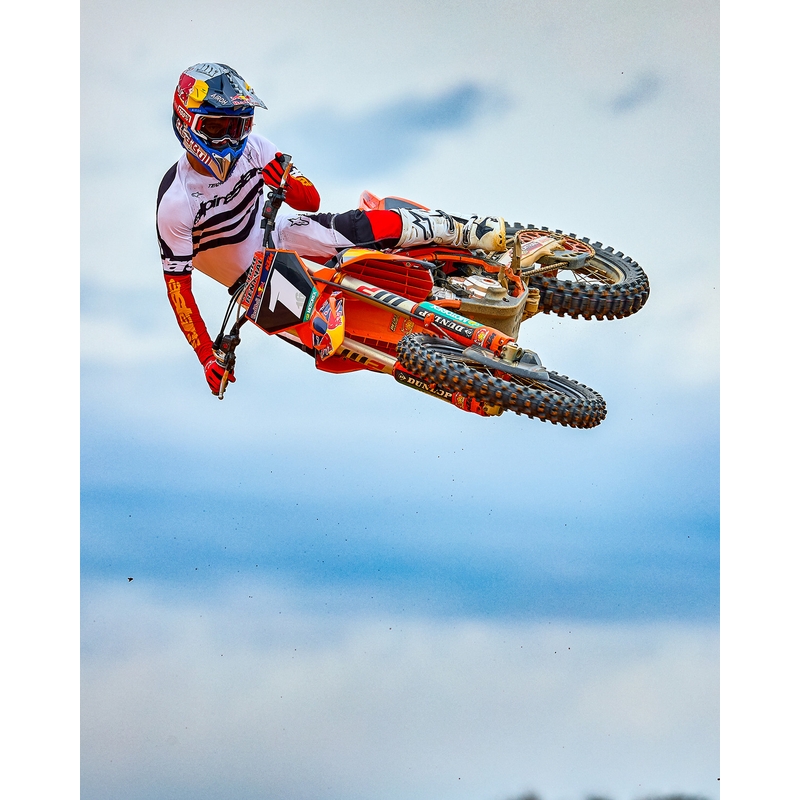 Pantaloni motocross Alpinestars Techstar ediție limitată Negru intens-alb-roșu fluo-portocaliu
