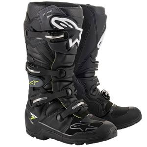 Ghete Motocicletă Alpinestars Tech 7 Enduro Drystar Negru-Gri-Galben Fluo
