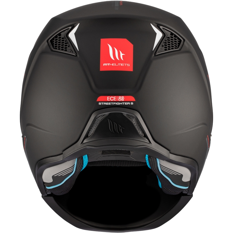 Cască deschisă cu mască MT Streetfighter SV S Solid A1 negru mat