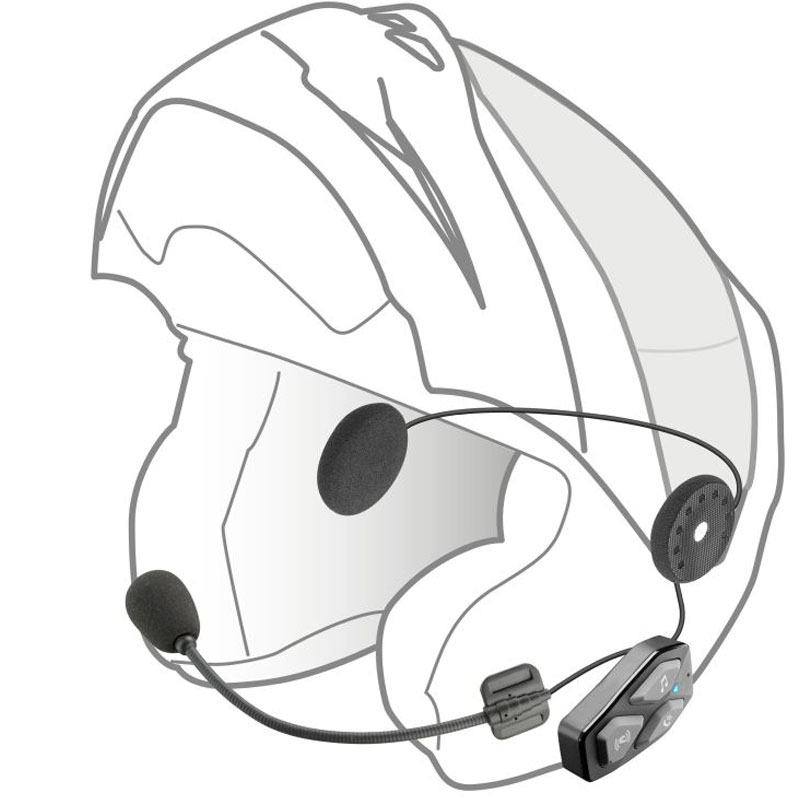 Căști Bluetooth pentru căști închise și deschise Interphone U-COM3 cu difuzoare HD