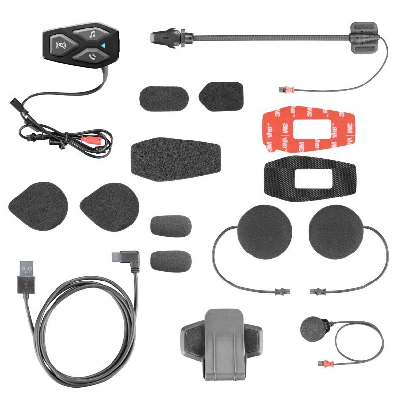 Căști Bluetooth pentru căști închise și deschise Interphone U-COM3 cu difuzoare HD