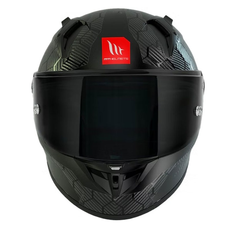 Cască integrală pentru motocicletă MT KRE+ Carbon Solid A11 negru lucios
