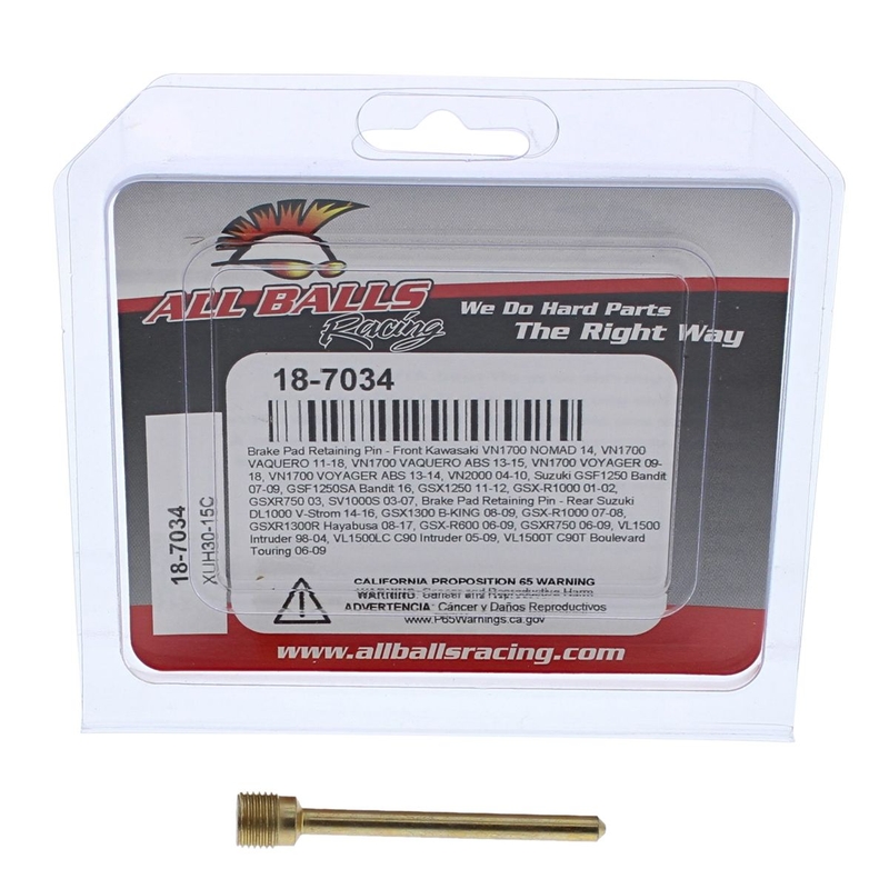 Brake pad retaining pin kit All Balls Racing