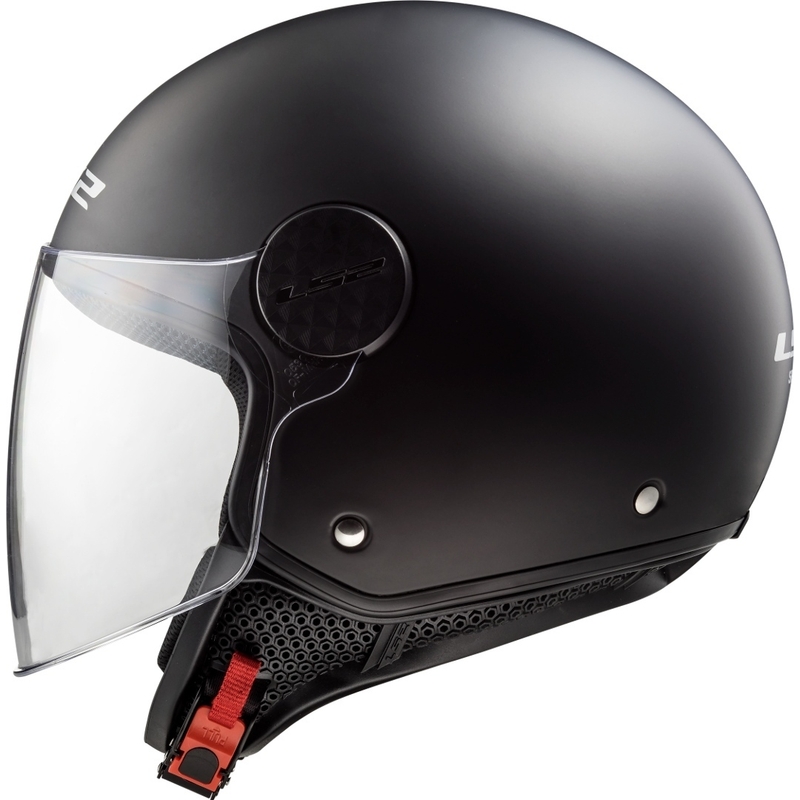Cască de motocicletă LS2 OF558 Sphere Solid Black Matte Open Moto Helmet
