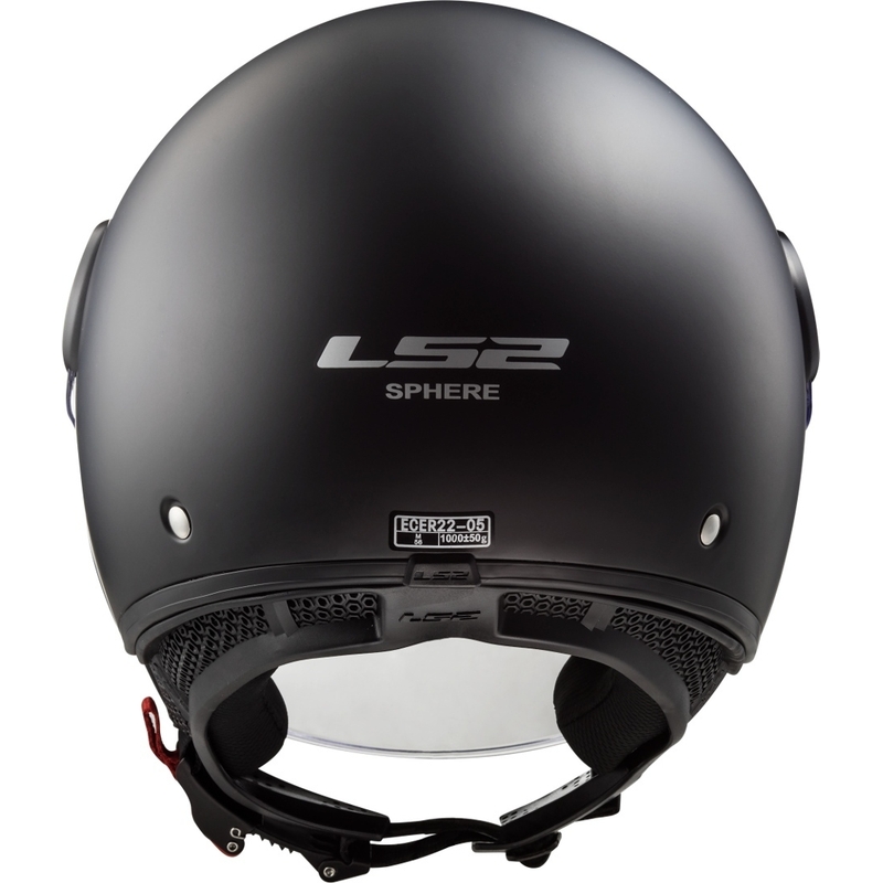 Cască de motocicletă LS2 OF558 Sphere Solid Black Matte Open Moto Helmet