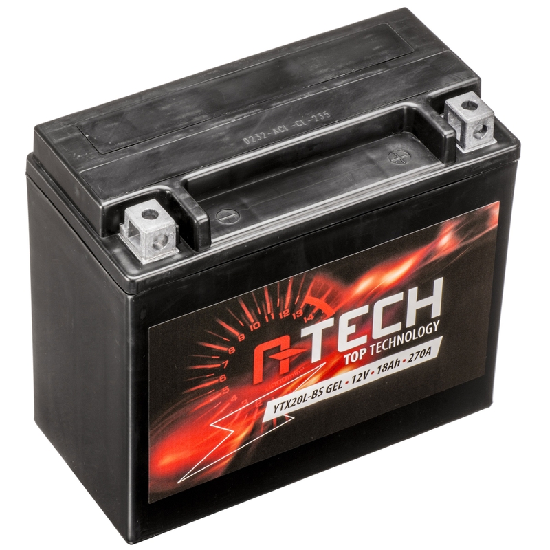 Baterie cu gel A-TECH 12V, YTX20L-BS, 18Ah, 270A, fără întreținere