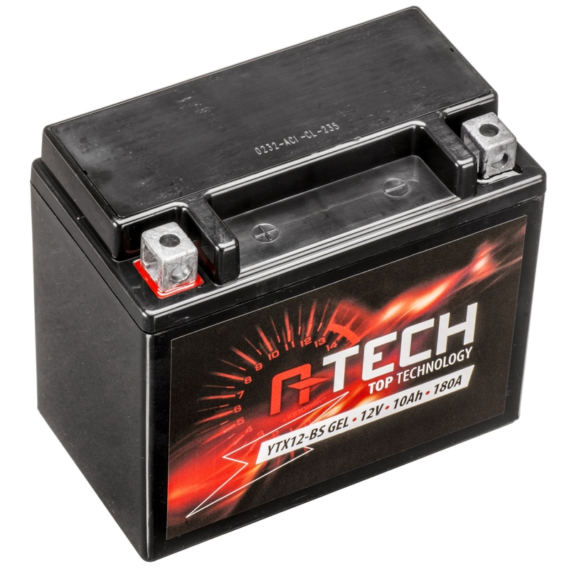 Baterie cu gel A-TECH 12V, YTX12-BS, 10Ah, 180A, fără întreținere