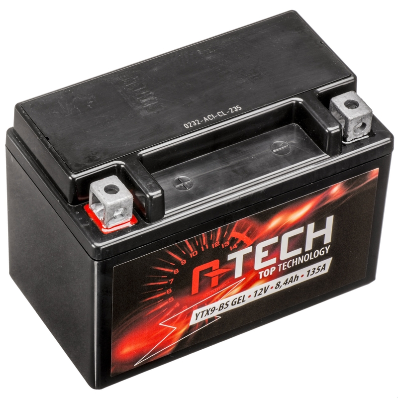 Baterie cu gel A-TECH 12V, YTX9-BS, 8Ah, 135A, fără întreținere